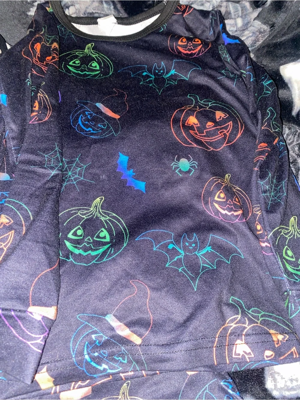 Kids Halloween Skeleton & Pumpkin Pajamas